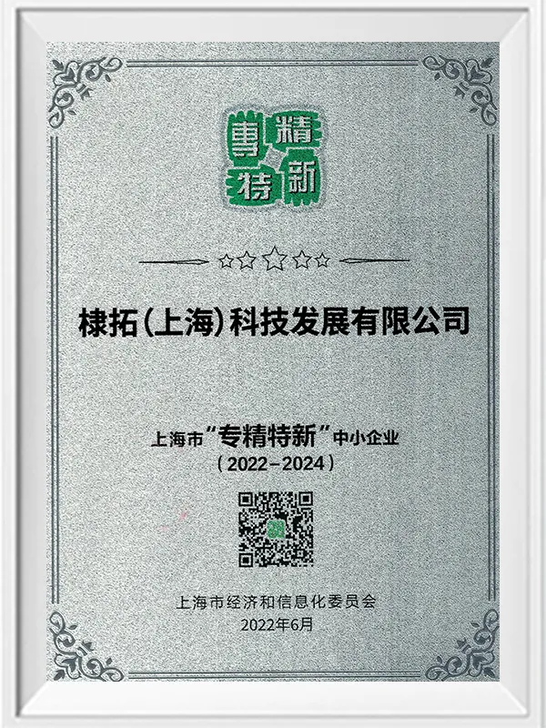 Specialized, Fine, Unique, and Innovative Enterprise in Shanghai