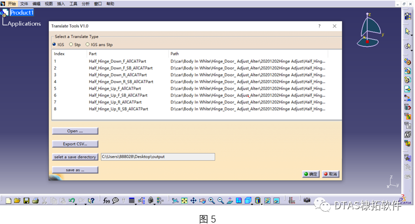 Importing DTAS 3D Geometric Data